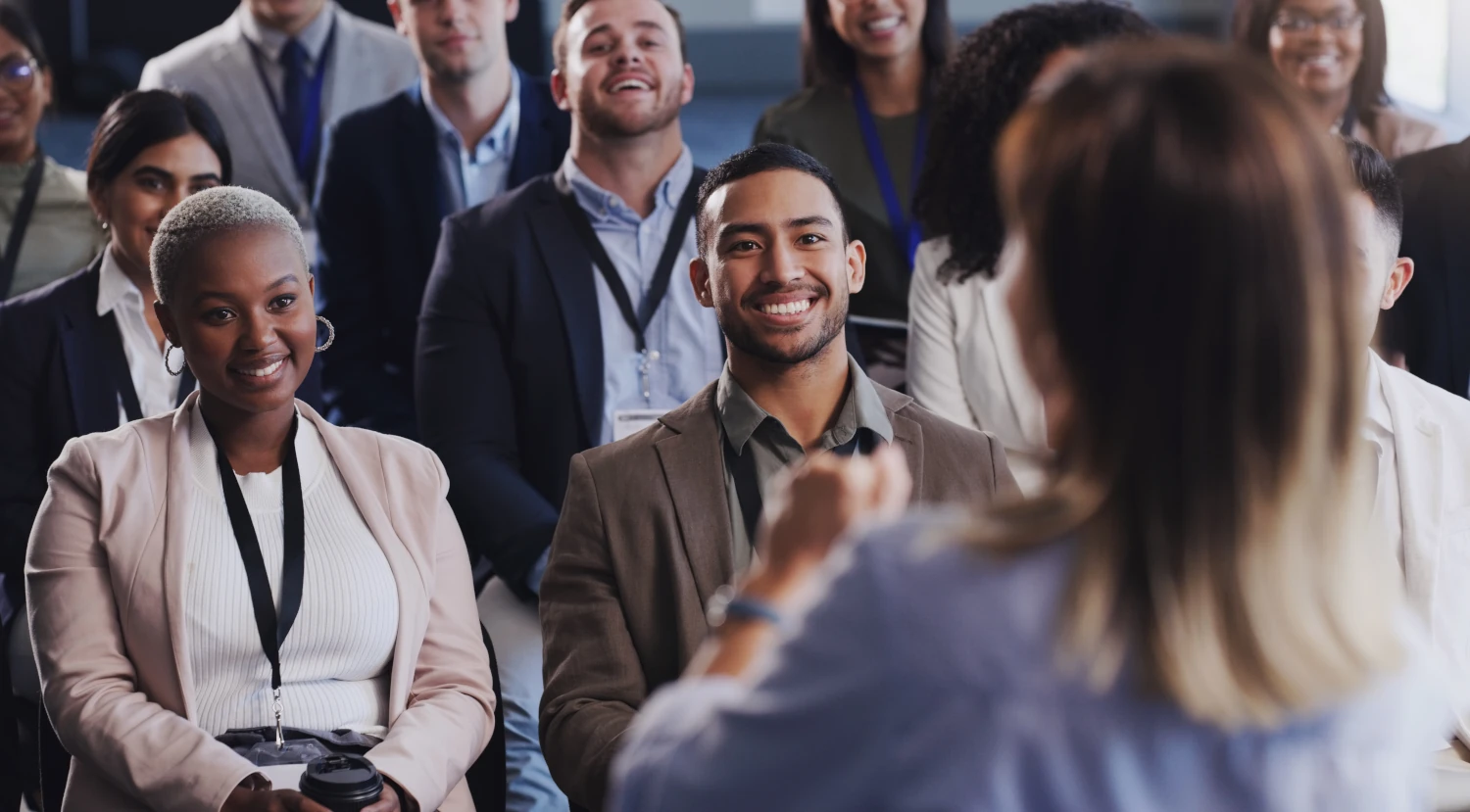 People networking at a literary event